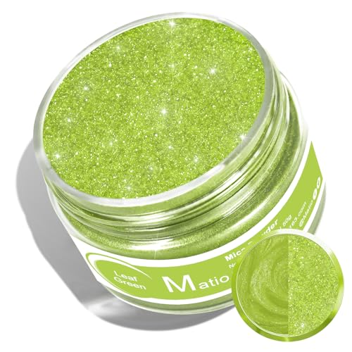 Matio Mica Powder, 1.8oz/ 50g Leaf Green Pearlescent Effect Mica Powder for Epoxy Resin Natural Color Pigment for Soap Making, Bath Bomb, Candle Dye, Resin Craft, Paint,Nails,Jewelry, Slime Pigment - color: Leaf Green