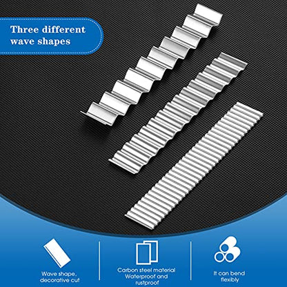 Honoson 10 Pieces Polymer Clay Cutters Tools Clay Tissue Blade Slicer Carbon Steel Cutting Slicing Tools for DIY Shaping Modelling Slicing Sculpting, Straight and Wave