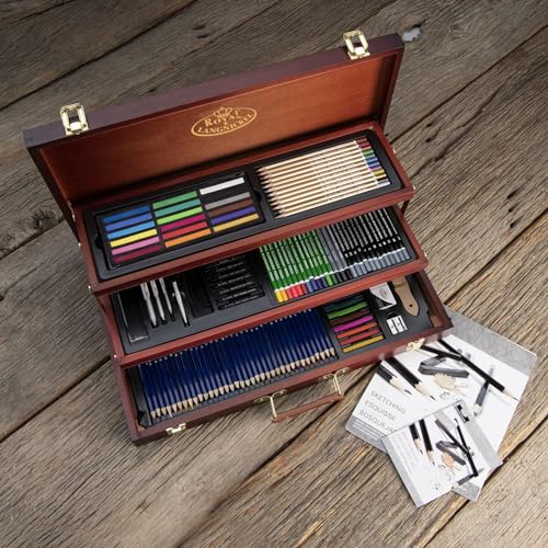 Royal & Langnickel Premier Sketching and Drawing Deluxe Art Set, 134-Piece