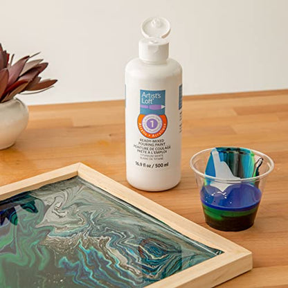 Artist's Loft Acrylic Ready-Mixed Pouring Paint - color: Titanium White