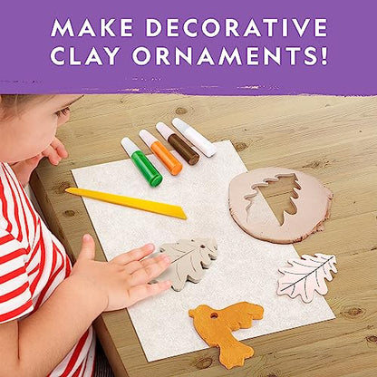 National Geographic Kids Ornament Air Dry Modelling Clay - Self Hardening Clay with Stencils and Tools | STEM Activity Gifts for 8+ Year Old Boys and Girls - color: Ng Air-dry Clay Ornaments