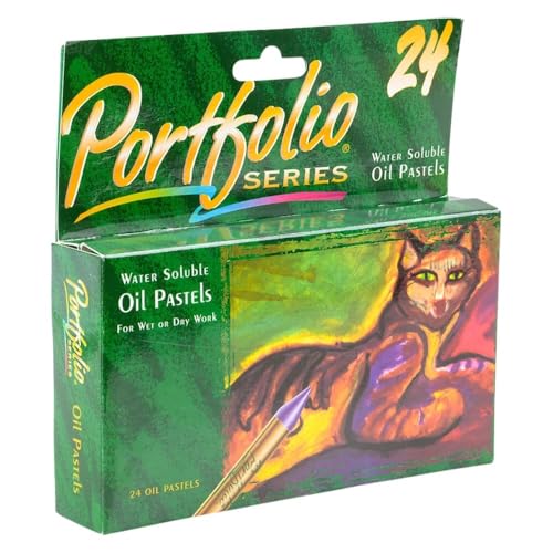 Crayola Portfolio Series Oil Pastels, Water Soluble, 24 Count, Colors May Vary - style: 24 Count