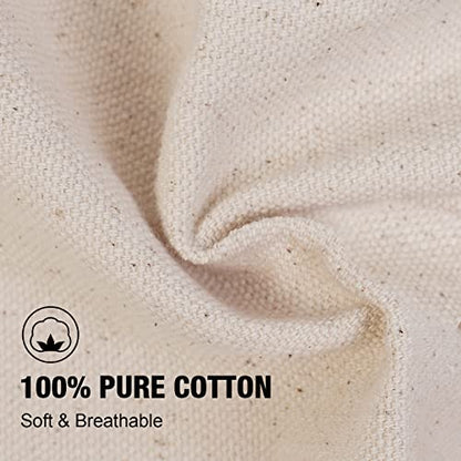 conda Adjustable Professional Bib Apron 100% Cotton Canvas with 3 Pockets for Women Men Adults, Waterproof, Natural 31inch (1pcs Pack) - color: White