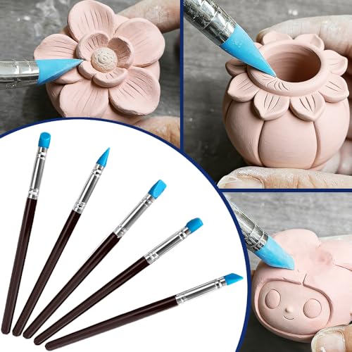 Air Dry Clay Glaze Gloss and Tools Kit & Plaster Casting Powder 3000g