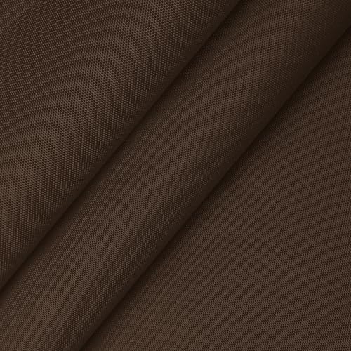 Foreate Waterproof Canvas Fabric by The Yard 600D Fade & UV Resistant Indoor Outdoor Oxford Fabric 58” W Upholstery Polyester Material for Patio Chairs Tent Camping DIY, 5 Yard Brown - color: Brown, size: Pre-cut 5 Yards 58"x180"