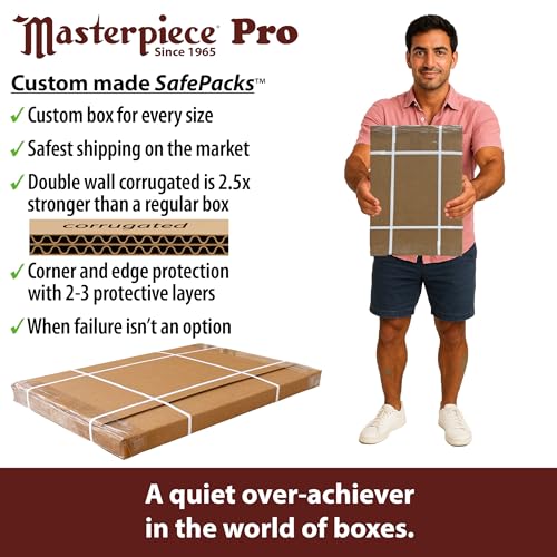 Masterpiece ZSMS-1114 Monet Pro 1.5" Deep Sausalito Heavy Weight and Texture 14 oz Cotton Stretched Artist Canvas 11" x 14"