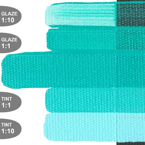 GOLDEN OPEN Slow-Drying Acrylics, Teal, 5 fl oz. tube, Professional Acrylic Paint, Opaque - color: Teal, size: 5 Fl Oz (Pack of 1)