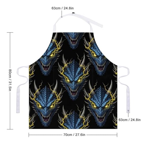 Chef Bib Apron for Restaurant, Anti-Stain with Pocket Adjustable, Cooking Dishwashing Lab Use - color: Style (544)