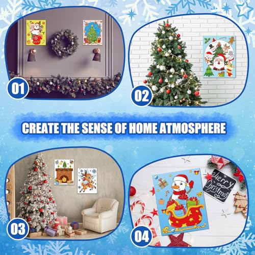 Sherr 20 Pcs Stretched Pre Drawn Canvas Afro Queen Black Art for Painting for Adults Outline Pre Drawn Stretched Cotton Canvas to Paint Party Set, 8 x 10''(Holiday) - style: Holiday