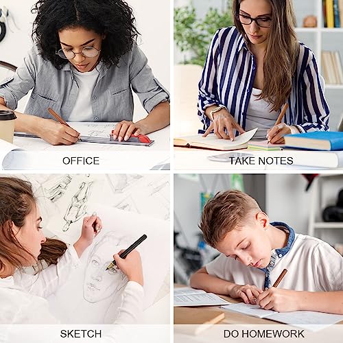 HOTUT Inkless Pencil - 4pcs Everlasting Wooden Infinity Pencil, Wood-Cased Graphite Reusable for Writing Drawing, Students Home Office School Supplies - color: 4pcs-Wooden