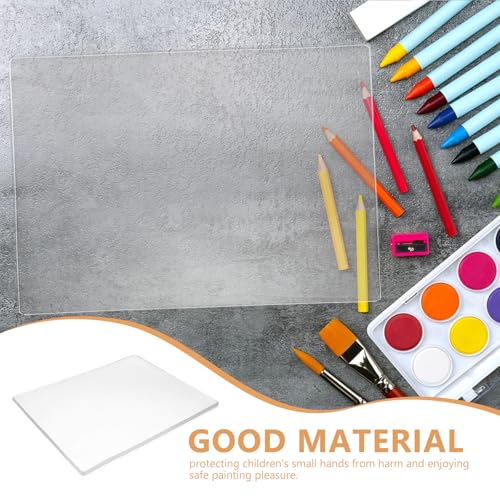 SOLUSTRE Reusable Gel Monoprinting Plate: Non-Stick Flexible Gel Press for Kids - Art Transfer Plate for Card Making, Scrapbooking, Mixed Media Projects, 9. 72 X 7. 75 Inch