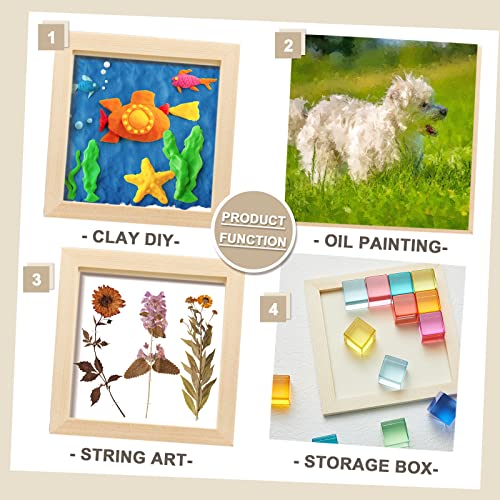 Kathfly 24 Pcs 6x6'' Wood Panel Boards, Unfinished Wood Canvas Panels for Painting Crafts DIY Drawing Pouring Art Projects - size: 6 x 6 Inch