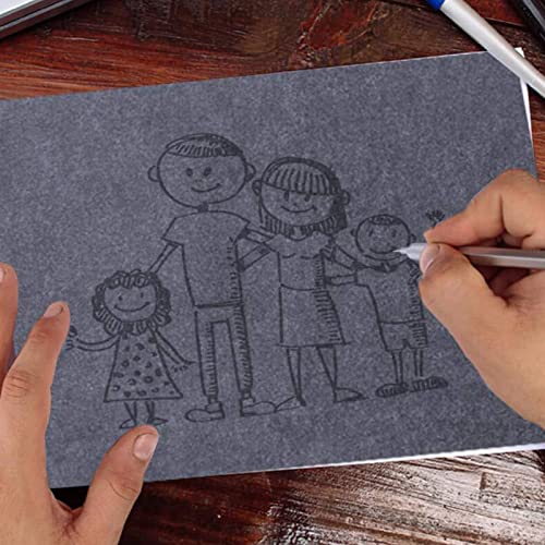 100 Sheets Black Carbon Transfer Paper Graphite Transfer Tracing Paper for Wood Paper Canvas Tracing Writing Drawing (Black)