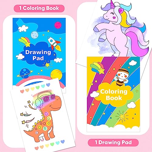iBayam Art Supplies, 149-Pack Drawing Kit Painting Art Set Art Kits Gifts Box, Arts and Crafts for Kids Girls Boys, with Coloring Book, Crayons, Pastels, Pencils, Watercolor Pens & Cakes (Pink) - color: Pink