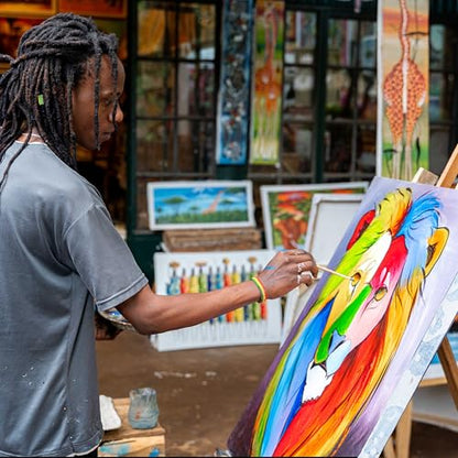 U.S. Art Supply Large Stretched Canvas for Painting 20x40 inch Gallery Depth 1-1/2" Thick, 2-Pack - 12oz Acrylic Gesso Triple Primed, Professional Artist Quality, 100% Cotton - Oil, Pouring Paint - size: 20" x 40"