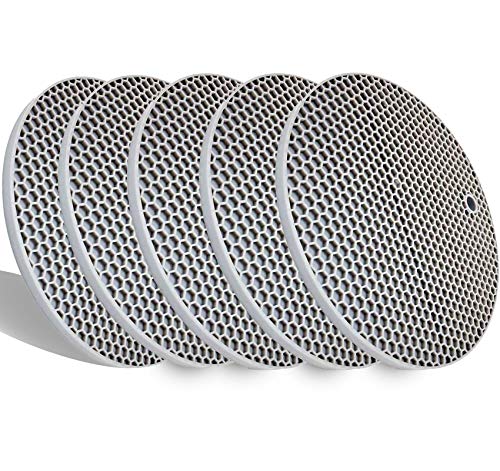 5 Pcs Extra Thick Silicone Trivets Pot Holder and Oven Mitts,Trivets for Hot Dish,Nonslip Insulation Honeycomb Rubber Hot Pads for Countertop,Multi-Purpose,Flexible Mats Heat Resistant Potholders,Grey - color: Gray