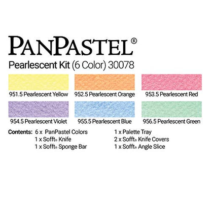 Colorfin Pan Pastel Pearlescent Painting Set, 9ml