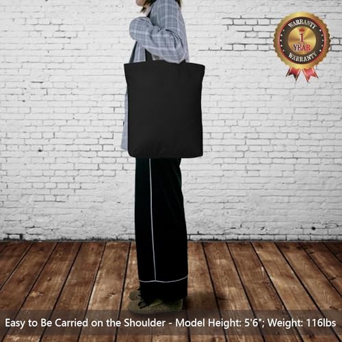 TOPDesign 24-Pack Cotton Tote Bags with 4" Gusset, 15"x16"x4" Economical Lightweight Reusable Grocery Shopping Cloth Bags, Bulk Blank Plain Totes for DIY, Vinyl, Sublimation, Gift (Black) - color: Black