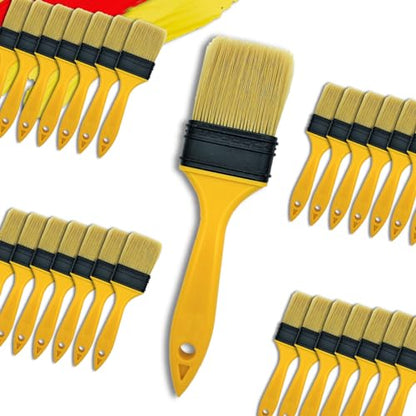 Not Chip Brush, Paint Brushes for Walls 2 inch 28 Pack, S.Chip Brush Never Lose Bristles - Small Package, 100% Plastic, for Paint, Glues, Stains and Completely Recyclable - size: 2 inch, 28 pcs