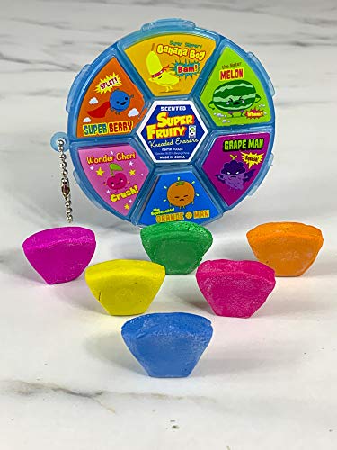 Raymond Geddes Super Fruity Kneadable Scented Eraser Wheel (Pack of 12)
