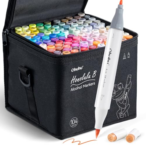 Ohuhu Markers +Bleedproof Marker Pad 8.3"x8.3"