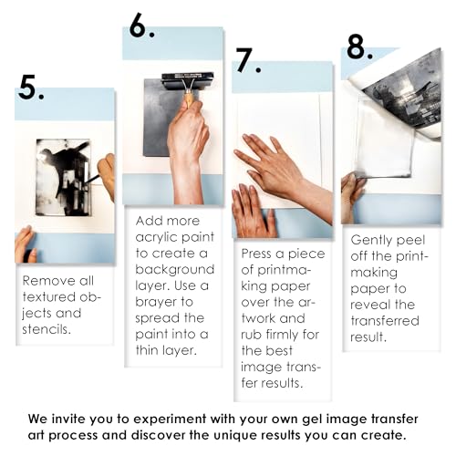 GELELF Large Size Gel Plate Upgraded Gel Printing Plate 18" x 24" - Non-Aging & Bubble-Free Reusable Gel Plates for Monoprinting, Card Making, Scrapbooking, Journaling, Home Decor - size: 18" x 24" | 45.7 x 60.9 cm