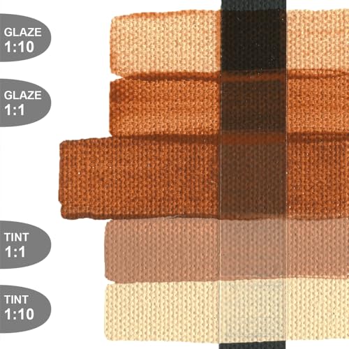 GOLDEN Fluid Acrylics, Burnt Sienna, 8 fl. oz. Bottle, Professional Acrylic Paint, Semi-Opaque