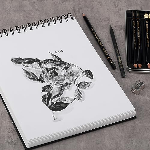 SoHo Urban Artist Hardcover Drawing Pad 14x17", 3 Pack, 150 Sheets - 135 lb. (220gsm) Drawing Paper Pads for Artists, Travel, Illustrations, & More