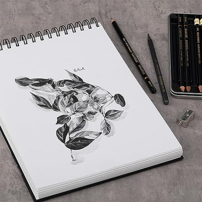 SoHo Urban Artist Hardcover Drawing Pad 9x12-135 lb. (220gsm), 50 Sheets, Drawing Paper Pads for Artists, Travel, Illustrations, & More - size: 9"x12"