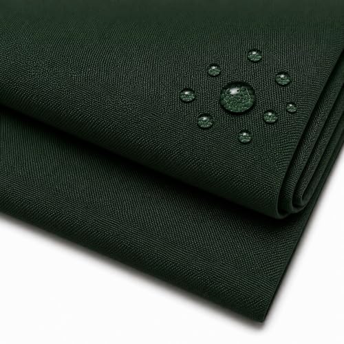 600 Denier 60" Wide Waterproof, Water Repellant Canvas Fabric for Indoor/Outdoor Projects, Upholstery, Home Decor - Sold by the Yard - color: Hunter Green, size: 1 Yard
