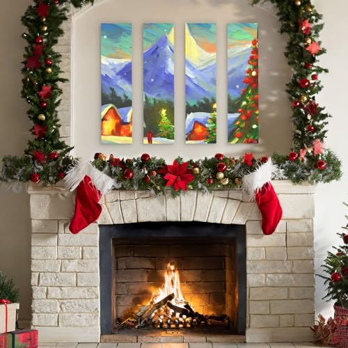 Bright Creations Unfinished Wood Panels for Panel Painting & Blank Canvas - Cradle Boards for Porch Sign Blanks - Long Wood Boards for Crafts & Wall Decor - 6 x 23 x 0.84 in, Pack of 4