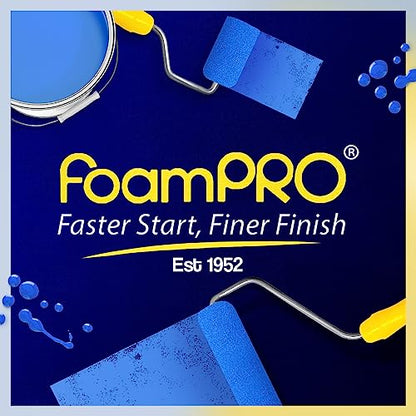 FoamPRO 715-4, 1 1/2" Foam Brush w/ 4 Refills - Premium Quality Paint Brush Set for All Paints, Urethanes, Varnishes, Stains - Effortless Application Foam Brushes- Smooth Finish, Reusable Handles - size: 1.5 Inch, style: Brush & 4 Refills
