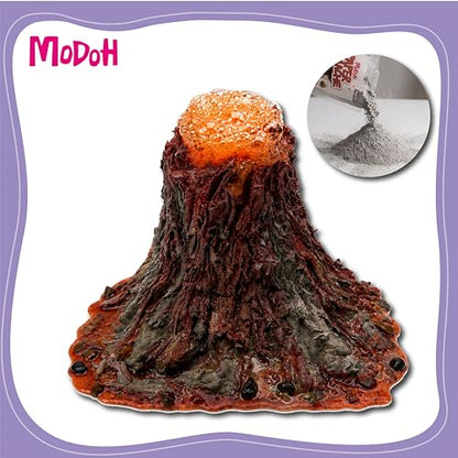 Modoh Paper Mache Clay, Just Add Water – 2 Pack (500g Total), Easy Sculpting Paper Mache Powder for Volcano Projects, School Crafts, DIY Sculpture, Fast Drying, Paintable, Non-Toxic Craft Material - color: Gray
