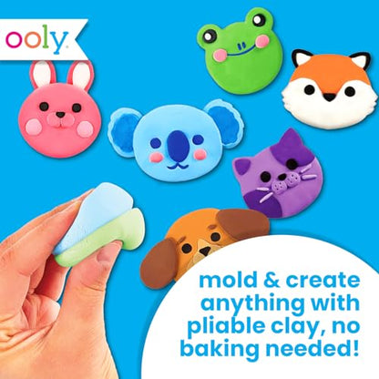 Ooly Air Dry Clay for Kids, 24 Colors Modeling Clay with 3 Shaping Tools, Play Dough Gifts for Kids, Craft Supplies - Creatibles - style: 24 Colors Complete Set