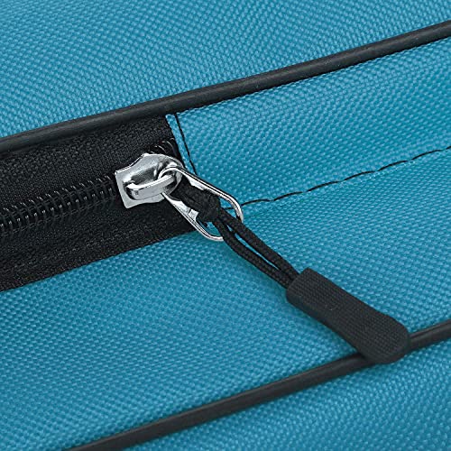 haozaikeji A3 Artist Portfolio Carry Case Bag Portable Waterproof Canvas Shoulder Bag Painting Pad Backpack for Sketching Painting Art Supplies with Shoulder Straps & Carry Handle - color: Blue