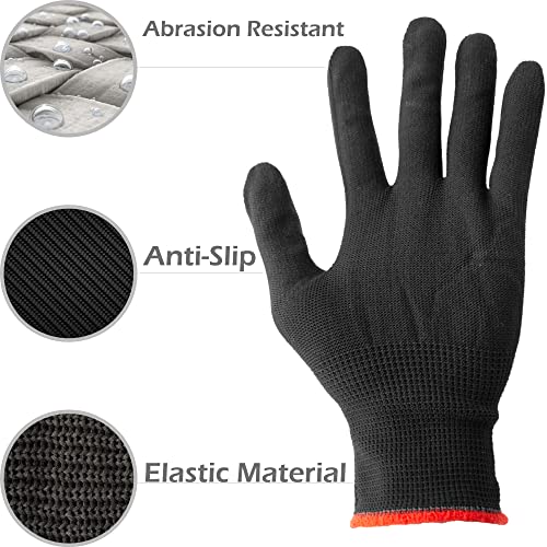 Vinyl Wrap Tool Kit Window Tint Kits for Automotive Vinyl Wrap, Window Film Installation, Include 7PCS Tinting Squeegee, Felt Squeegee, Vinyl Wrap Gloves, Cleaning Cloth and Snap-Off Utility Knife - color: Red