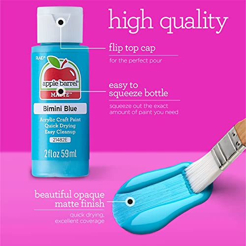 Apple Barrel Blue Cotton paint, 2 oz, 2 Fl Oz - color: Blue Cotton, size: 2 Fl Oz (Pack of 1)