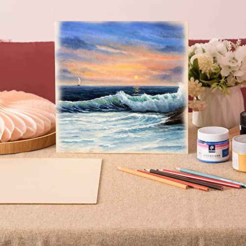 12 Pack Basswood Sheets for Crafts-16 x 16 x 1/8 Inch- 3mm Thick Plywood Sheets with Smooth Surfaces-Unfinished Squares Wood Boards for Laser Cutting, Wood Burning, Architectural Models, Staining - size: 16 x 16 inch