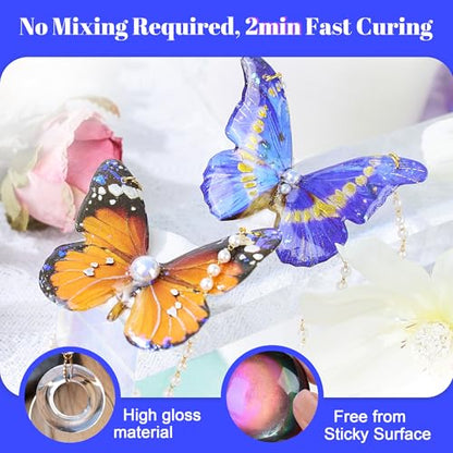Bsrezn 1000g UV Resin Bulk, High Hardness & Crystal Clear Premixed Resina UV for Jewelry Making (1000g) - size: 1000 g
