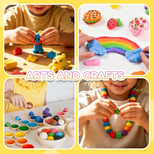 MuseLuxe Air Dry Clay - 120 Pack Modeling Clay Kit with 3 Sculpting Tools,Safe & Non-Toxic,DIY Magic Toys Gifts for Boys,Girls,Kids - 48 Colors - color: 120 Colors