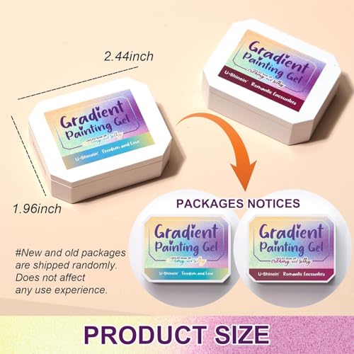 Gradient Painting Gel, 4 Bright Colors Ombre Gel Nail Polish Spring Summer Light Blue Green Sponging for Pigment Pat Aura Nails French Manicure Soak Off UV DIY Nail Art Ice Cream Dream Set - color: Ice Cream Dream Set