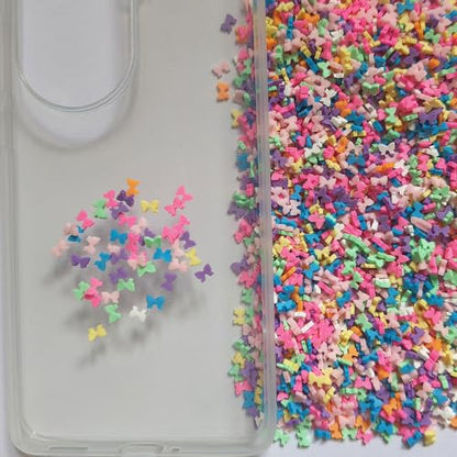 40g Mini Bowknot Fimo Polymer Slices Adults Nails Slices Art Design Supplies DIY Craft (Bowknot) - color: Bowknot