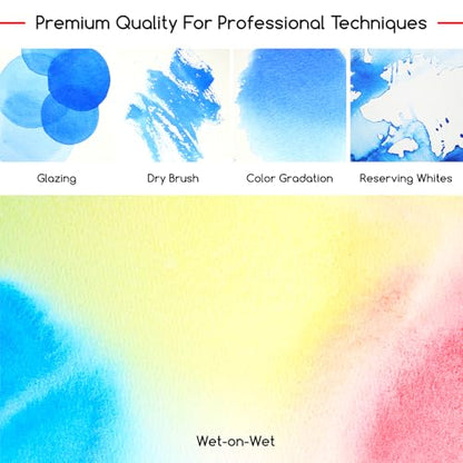 MEEDEN Professional Artist Watercolor Paint: Payne's Grey - 15ml/0.5oz Water Color Tube, Semi-Moist Pigment Half Pan and Empty Matching Half Pan for Artists Pros - color: Payne's Grey