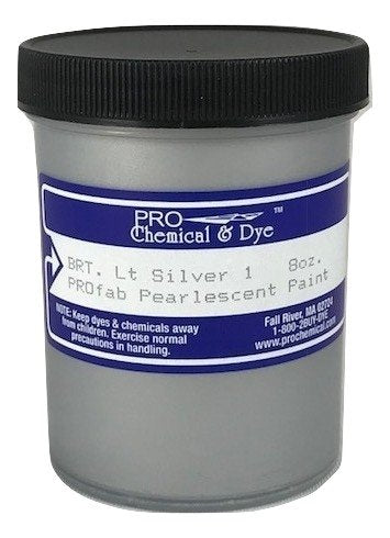 Pearlescent Textile Paint 8 oz. (Light Silver) - color: Light Silver