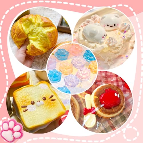 Gel for Taba Squishy Kit, 7oz Liquid Silicone Super Soft Fast Cure for Squishy Maker, All-in-1 Squishy Making Rubber for Cat Paw Casting Hamster Molding, Stress Relief Decompression Craft Adult Hobby