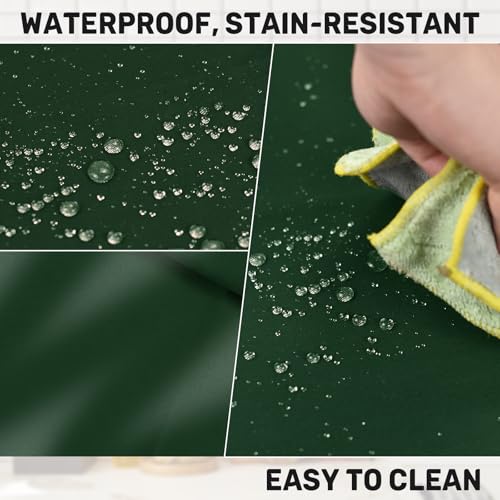 2 Pack Plus Size Waterproof Cooking Chef Apron with 2 Pockets for Men Women - color: Green