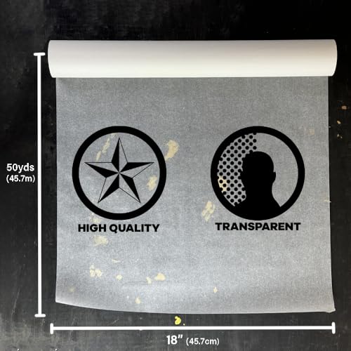 Hyatt's Nickel White Sketch Tracing Paper Roll, 18 Inch x 50 Yards | White Translucent Paper Vellum; Lightweight Trace Paper for Drawing, Sketching, Drafting, Copying and Overlay