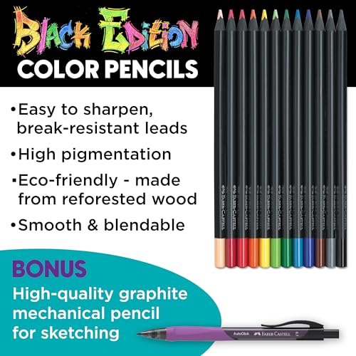 Faber-Castell Anime Drawing Kit: Shojo Edition | Step-by-Step Instruction Book with 20 Practice Pages, Color Pencil Set & Drawing Supplies for Kids, Summer Craft Supplies(1 Book) - style: Shojo Edition