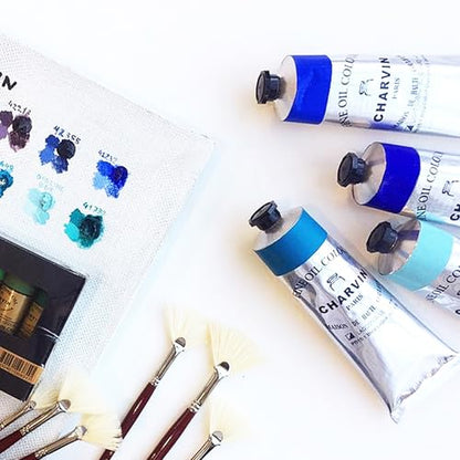 Charvin Extra Fine Oil Paint 150 mL Tube Cyclamen – Professional Artist Oil Color, Archival Quality, Smooth Finish, Nature-Inspired Tone - color: Cyclamen