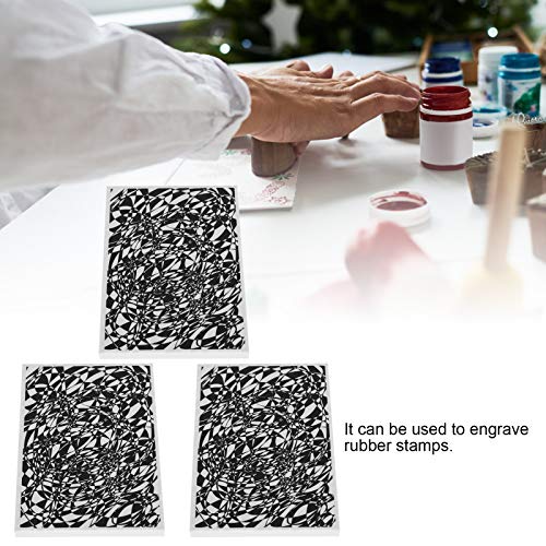 Rubber Stamp Carving Blocks, Soft Carving Stamps, 3 Pieces 14.9x9.9x0.8cm - Durable Material, Clear Pattern Transfer, Ideal for DIY Card Making and Scrapbooking